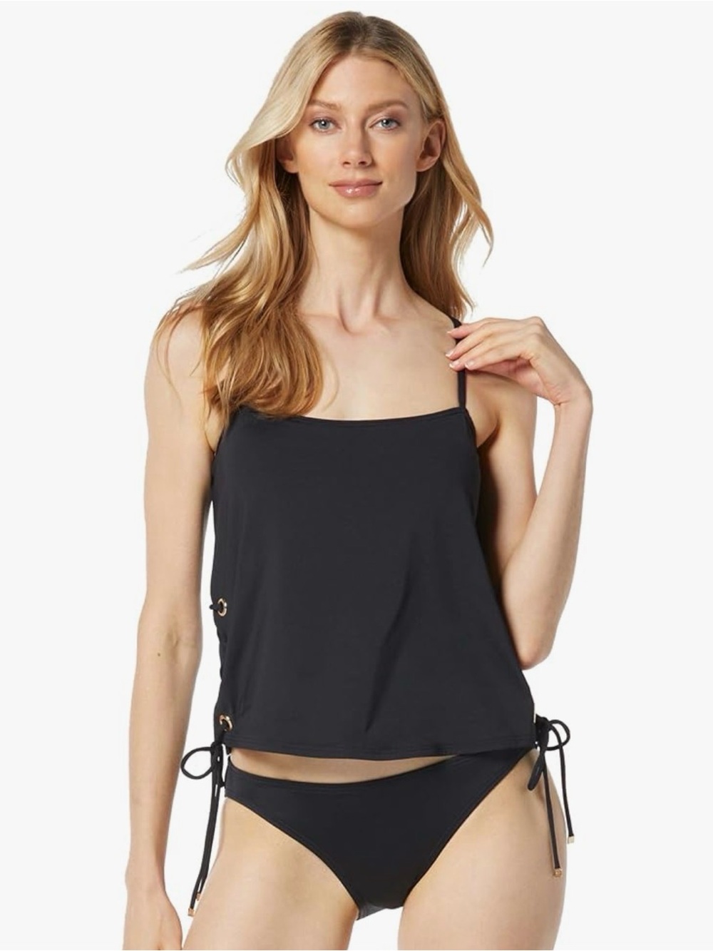 Michael Kors Black Tankini Swimsuit Top